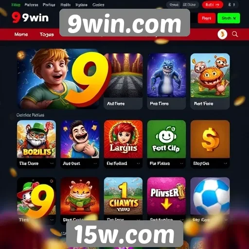 Navegação intuitiva no site de jogos 9win.com